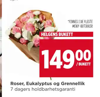 Meny Roser, Eukalyptus og Grennellik tilbud