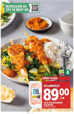 Meny KYLLINGFILET tilbud