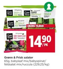 Meny Grønn & Frisk salater tilbud