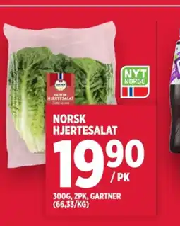 Meny Gartner salat tilbud