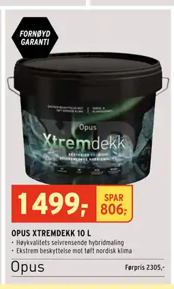 Montér OPUS XTREMDEKK 10 L tilbud