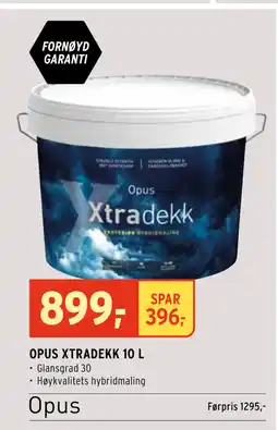 Montér OPUS XTRADEKK 10 L tilbud