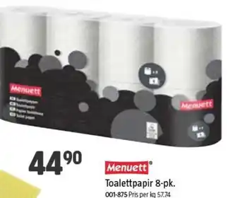 Jula Toalettpapir 8-pk. tilbud