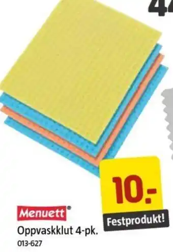 Jula Oppvaskklut 4-pk. tilbud
