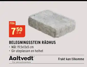 Montér BELEGNINGSSTEIN RÅDHUS tilbud