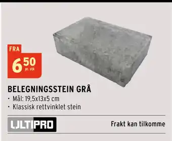 Montér BELEGNINGSSTEIN GRÅ tilbud
