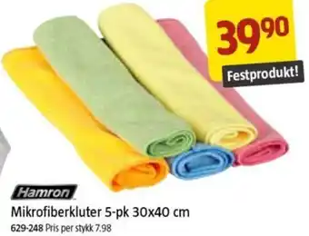 Jula Mikrofiberkluter 5-pk 30x40 cm tilbud