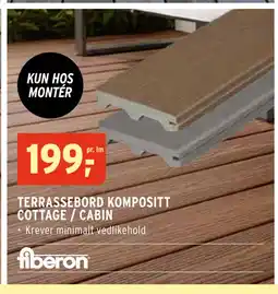 Montér TERRASSEBORD KOMPOSITT COTTAGE / CABIN tilbud