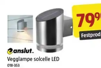 Jula Vegglampe solcelle LED tilbud