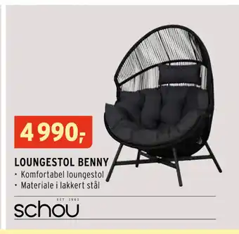 Montér LOUNGESTOL BENNY tilbud
