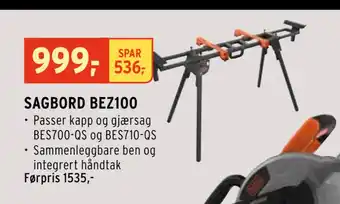 Montér SAGBORD BEZ100 tilbud