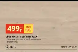 Montér OPUS FINERT GULV HVIT KALK tilbud