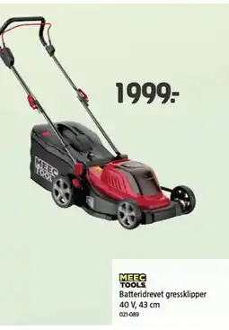 Jula Batteridrevet gressklipper 40 V, 43 cm tilbud