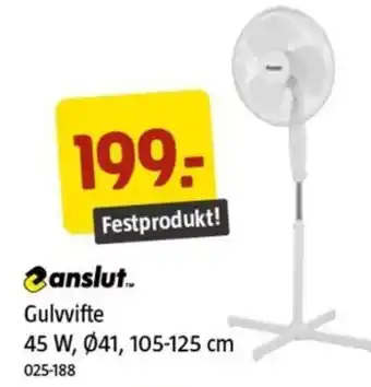 Jula anslut Gulvvifte tilbud