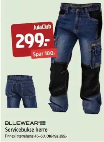 Jula BLUEWEAR' Servicebukse herre tilbud