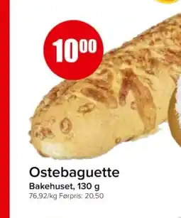 Spar Ostebaguette Bakehuset, 130 g tilbud