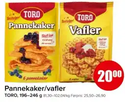 Spar Pannekaker/vafler TORO tilbud