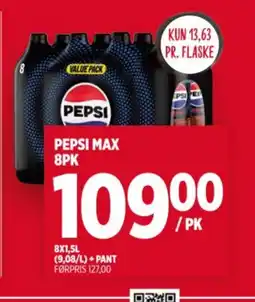 Meny PEPSI MAX 8PK tilbud