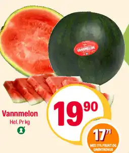 Coop Extra Vannmelon tilbud