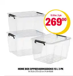 Coop Extra HOME BOX OPPBEVARINGSBOKS 15 L 3 PK tilbud