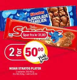 Coop Extra NIDAR STRATOS PLATER tilbud