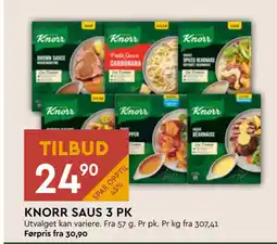 Coop Mega KNORR SAUS 3 PK tilbud