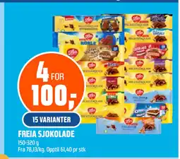 Coop Obs FREIA SJOKOLADE tilbud