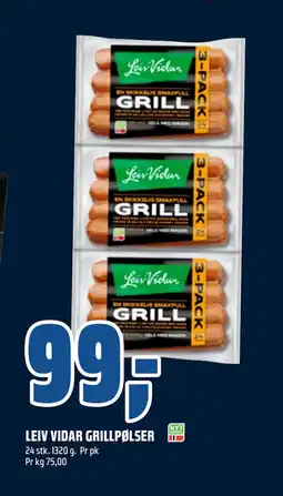 Coop Obs LEIV VIDAR GRILLPØLSER tilbud