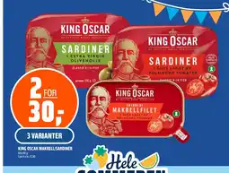 Coop Obs KING OSCAR MAKRELL/SARDINER tilbud