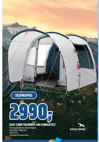 Coop Obs EASY CAMP PALMDALE 400 FAMILIETELT tilbud