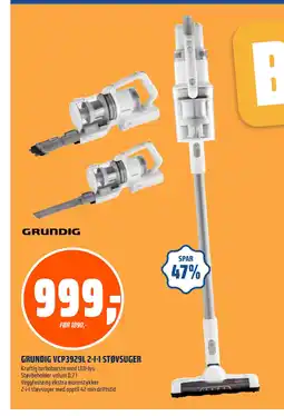 Coop Obs GRUNDIG VCP3929L 2-I-1 STØVSUGER tilbud