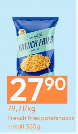 Gigaboks French fries potetsnacks m/salt 350g tilbud