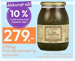 Gigaboks Pesto alla genovese 1 kg tilbud