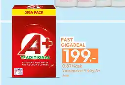 Gigaboks Vaskepulver 9,6 kg A+ tilbud