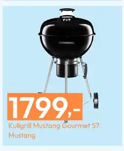 Gigaboks Kullgrill Mustang Gourmet 57 Mustang tilbud