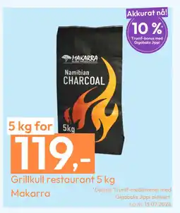 Gigaboks Grillkull restaurant 5 kg Makarra tilbud