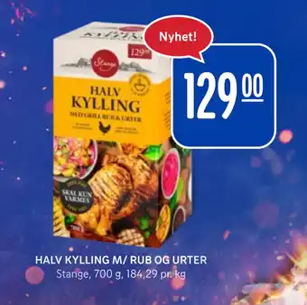 Rema 1000 HALV KYLLING M/ RUB OG URTER tilbud
