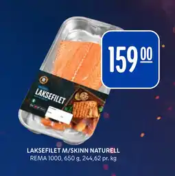 Rema 1000 LAKSEFILET M/SKINN NATURELL tilbud