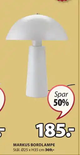 JYSK MARKUS BORDLAMPE tilbud