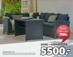 JYSK AGERMOSE BORD + SOFA tilbud