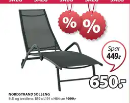 JYSK NORDSTRAND SOLSENG tilbud