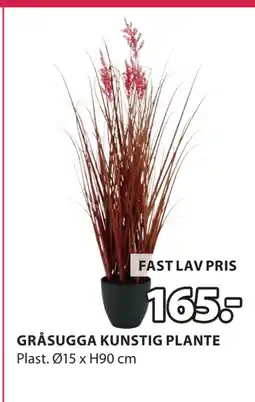 JYSK GRÅSUGGA KUNSTIG PLANTE tilbud