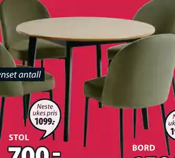JYSK JEGIND BORD tilbud