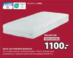 JYSK BASIC S50 VENDBAR MADRASS tilbud