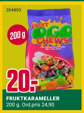 Europris FRUKTKARAMELLER tilbud