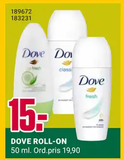 Europris DOVE ROLL-ON tilbud