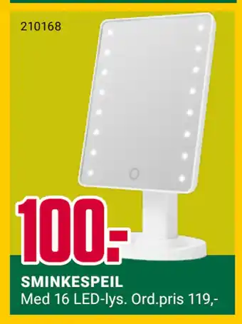 Europris SMINKESPEIL tilbud