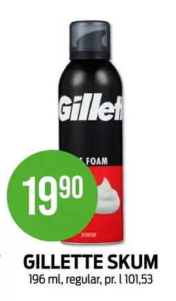 Kiwi GILLETTE SKUM tilbud