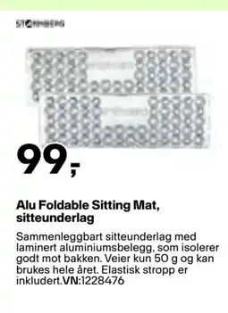 XXL Sport Alu Foldable Sitting Mat, sitteunderlag tilbud