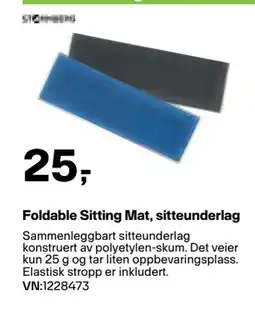XXL Sport Foldable Sitting Mat, sitteunderlag tilbud